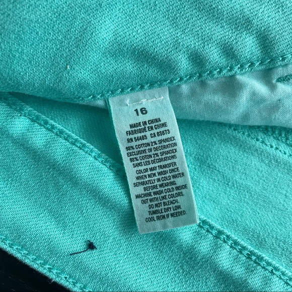 American Eagle Pastel Turquoise Denim Short Shorts - Picture 8 of 12